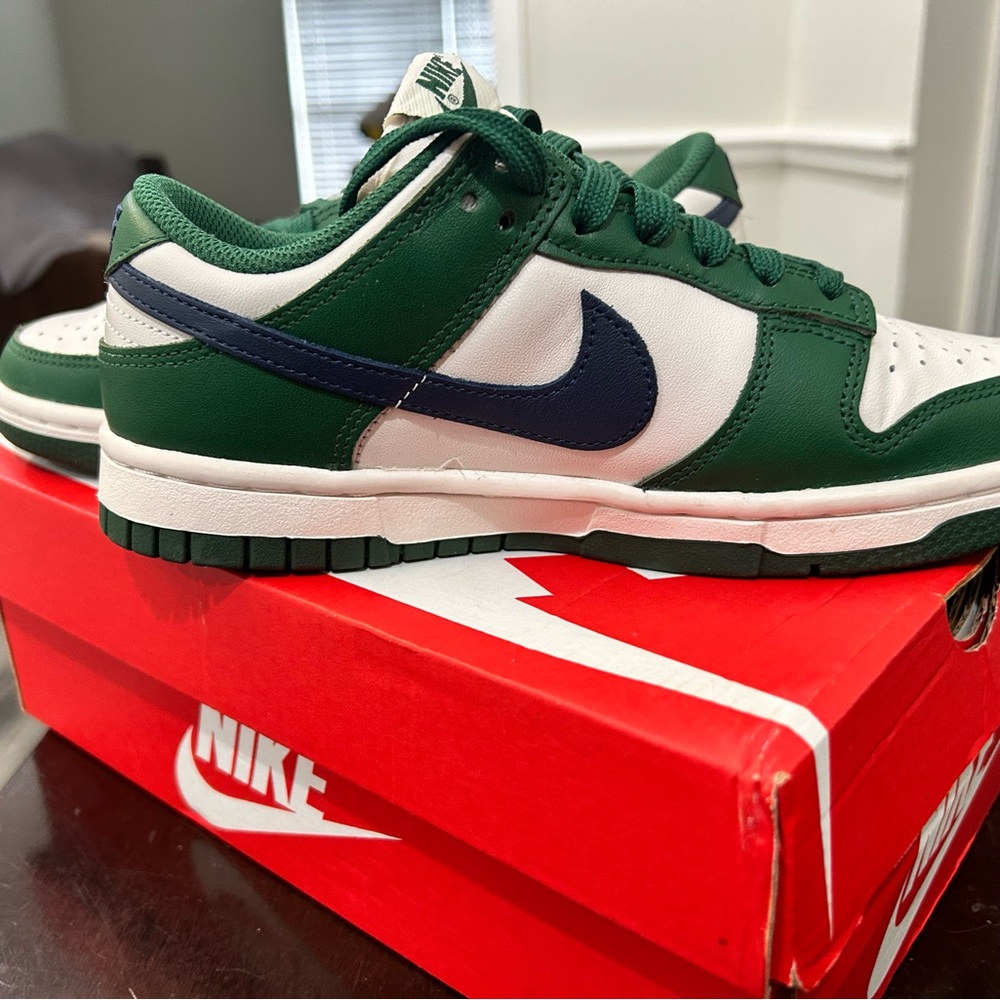 Nike Dunk Low Gorge Green Midnight Navy - Picture 2 of 7